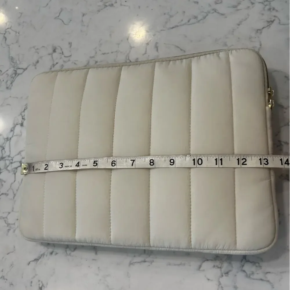 NWOT Mosiso Cream Softshell Electronics Tech Case‎ w/ Mouse Pad & Small Case